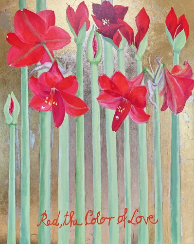 Red Color of Love 1 van Andrea Bassi, Schilderij te koop op Singulart