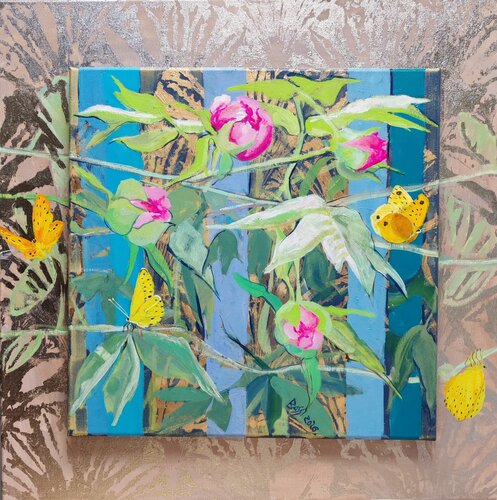 Spring Time Abundance (floral composition) di Andrea Bassi, Pittura in vendita su Singulart