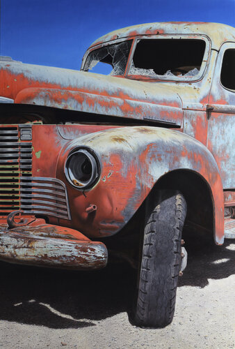 International Truck par Manfred Hönig, Peinture en vente sur Singulart