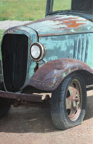 Green Truck di Manfred Hönig, Pittura in vendita su Singulart