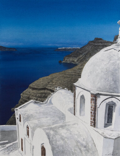 Santorini II van Manfred Hönig, Werk op papier te koop op Singulart