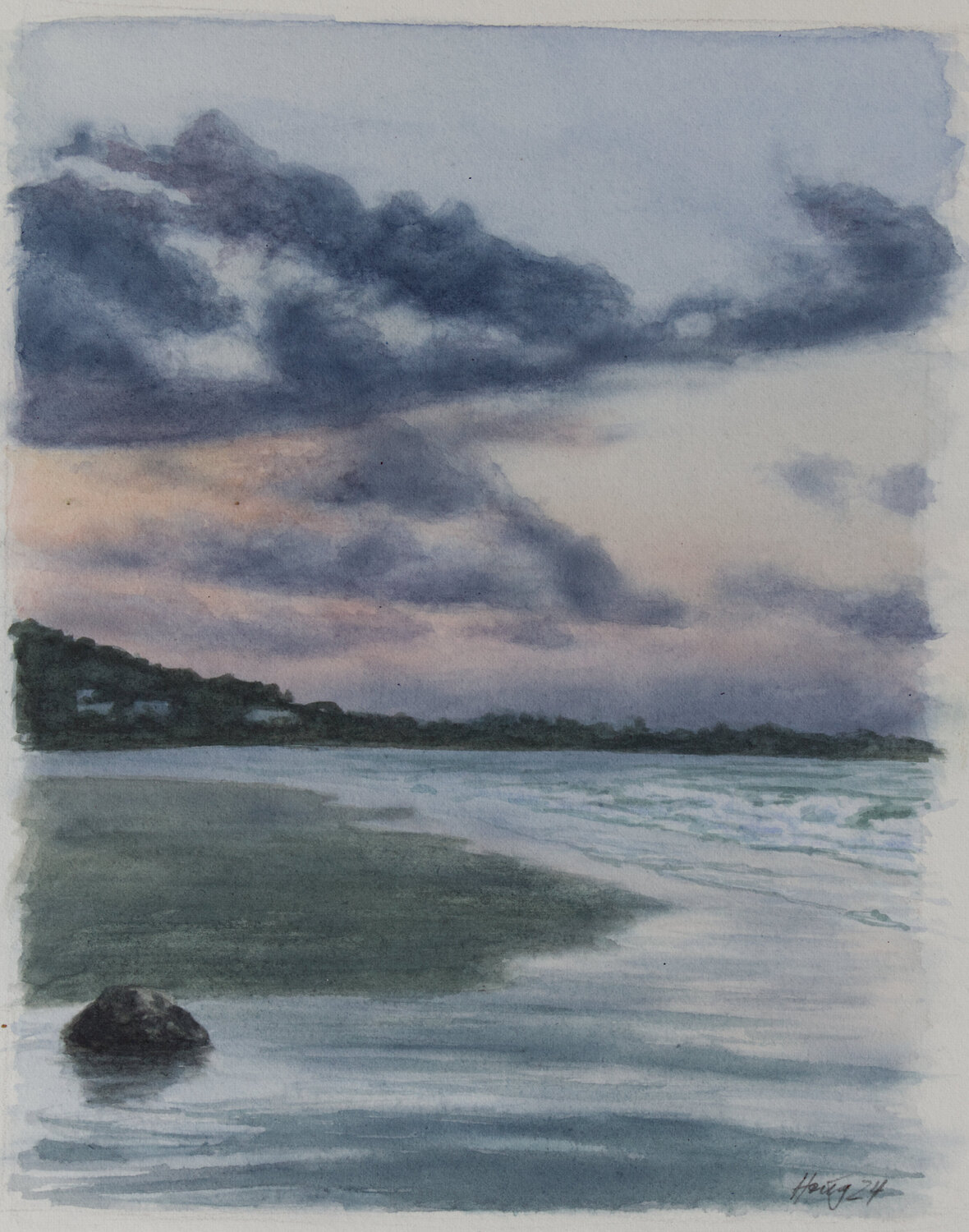 Dämmerung am Meer Manfred Hönig