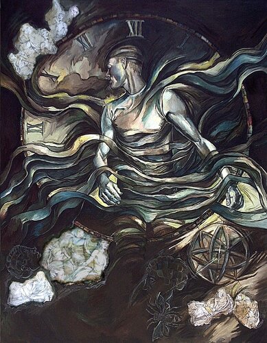 Bound in Time - I von Fanitsa Petrou, Malerei kaufen auf Singulart