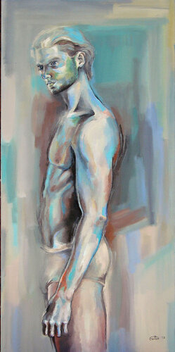 Man Standing von Fanitsa Petrou, Malerei kaufen auf Singulart