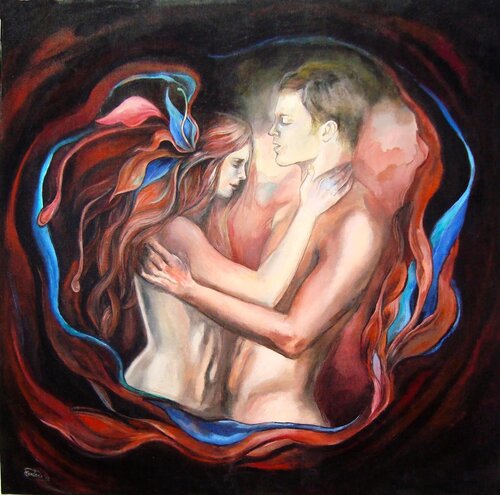Anticipation van Fanitsa Petrou, Schilderij te koop op Singulart