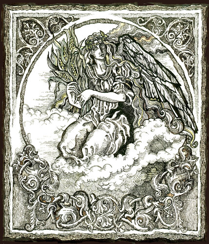 Angel of Harvest von Fanitsa Petrou, Malerei kaufen auf Singulart