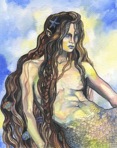 Siren de Fanitsa Petrou, Pintura a la venta en Singulart