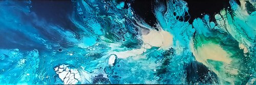 Blue Wave - II van Fanitsa Petrou, Schilderij te koop op Singulart