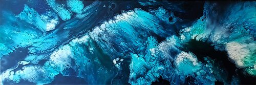 Blue Wave - I van Fanitsa Petrou, Schilderij te koop op Singulart