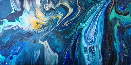 Aquatic - I van Fanitsa Petrou, Schilderij te koop op Singulart