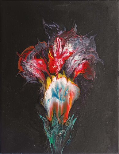Sea Flower van Fanitsa Petrou, Schilderij te koop op Singulart
