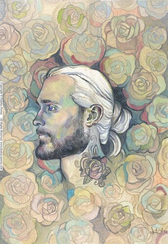 Rose Tattoo von Fanitsa Petrou, Malerei kaufen auf Singulart