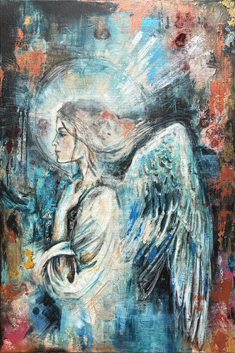 The Light of an Angel di Fanitsa Petrou, Pittura in vendita su Singulart