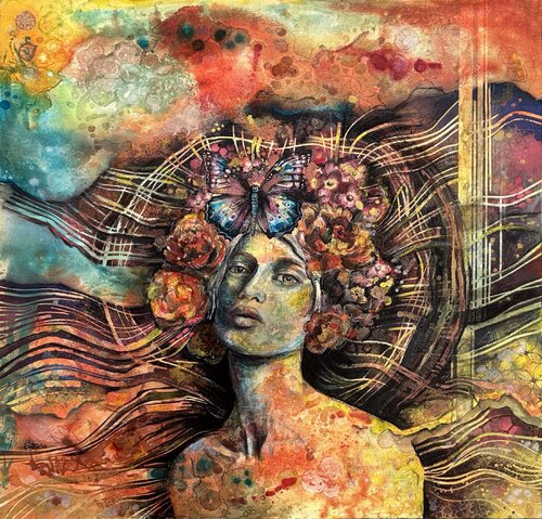 In Your Eyes di Fanitsa Petrou, Pittura in vendita su Singulart