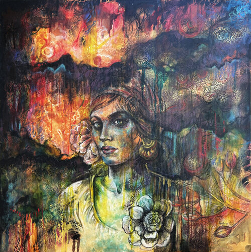 Crimson Horizon von Fanitsa Petrou, Malerei kaufen auf Singulart