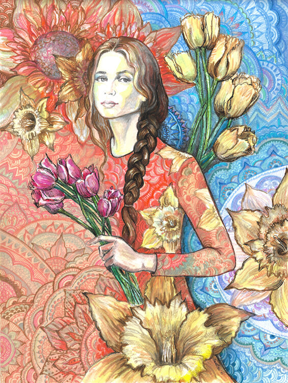 Tulips and Daffodils Fanitsa Petrou