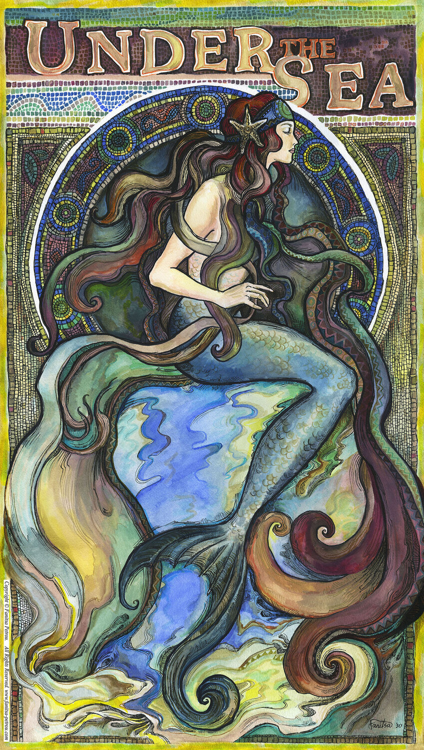 Under the Sea - A Mermaid. Fanitsa Petrou
