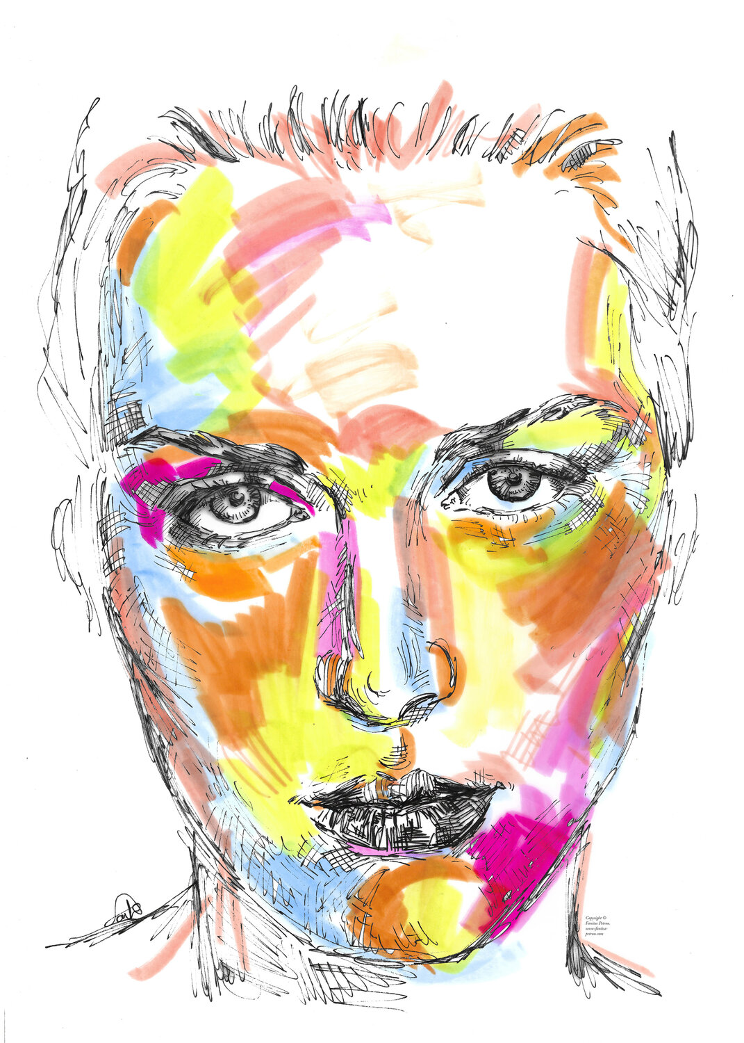Portrait in Vivid Colours Fanitsa Petrou