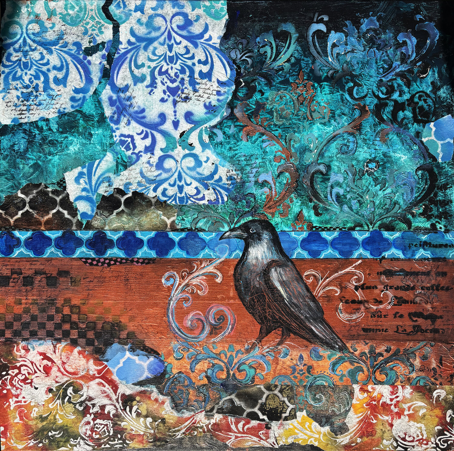 A Crow in A Garden Fanitsa Petrou