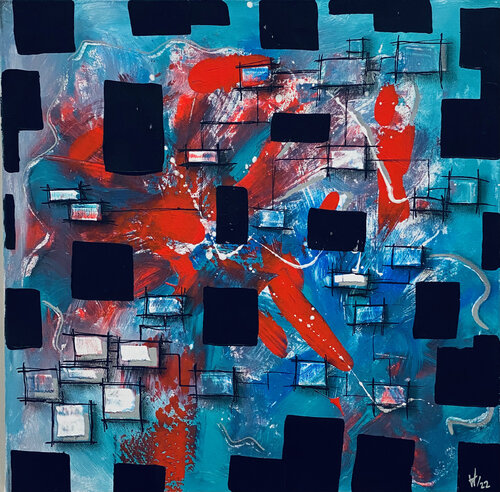 Der Plan par Hagen Wieland, Peinture en vente sur Singulart