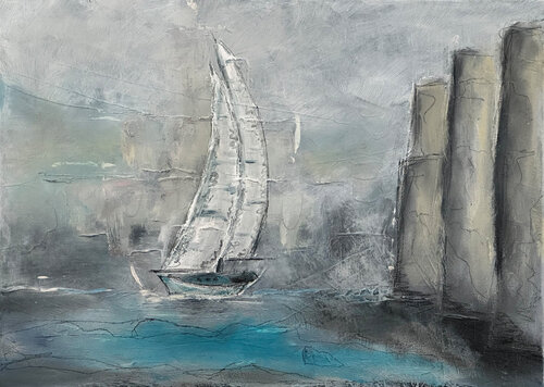 Ghost Ship par Hagen Wieland, Peinture en vente sur Singulart