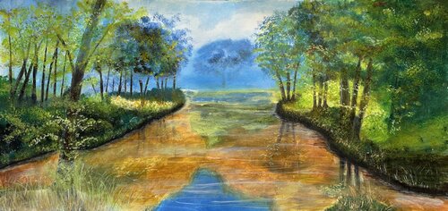 Am See (Triptychon) par Hagen Wieland, Peinture en vente sur Singulart