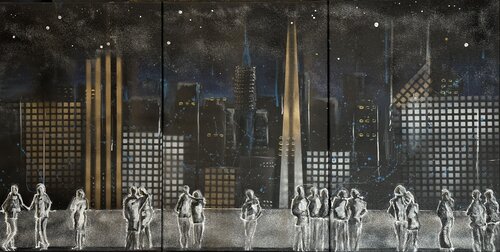 Rooftop di Hagen Wieland, Pittura in vendita su Singulart
