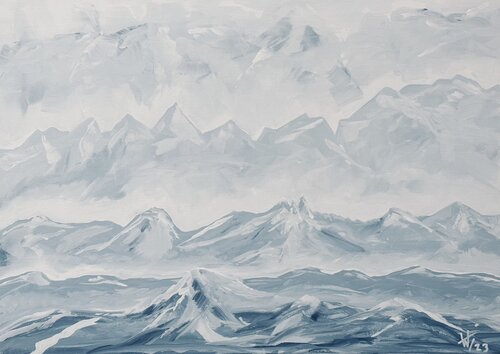 Blue Mountains par Hagen Wieland, Peinture en vente sur Singulart