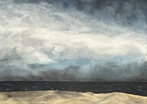 Meer ohne Mönch (nach C:D:F:) par Hagen Wieland, Peinture en vente sur Singulart