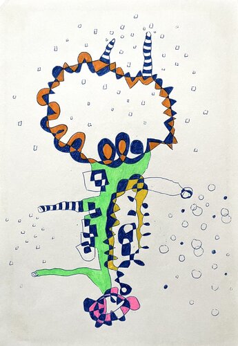 Organismus V-03 van Oliver Euler, Tekening te koop op Singulart