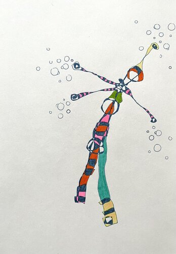 Organismus V-08 by Oliver Euler, Drawing for Sale on Singulart