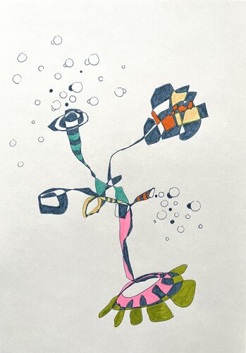 Organismus V-09 by Oliver Euler, Drawing for Sale on Singulart