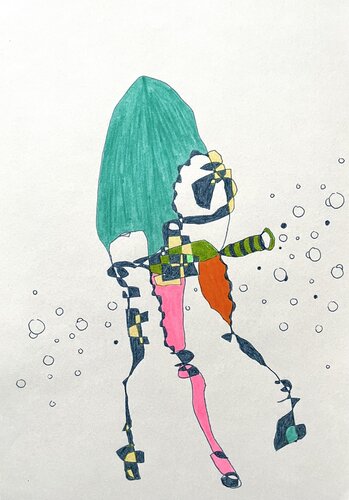 Organismus V-10 by Oliver Euler, Drawing for Sale on Singulart
