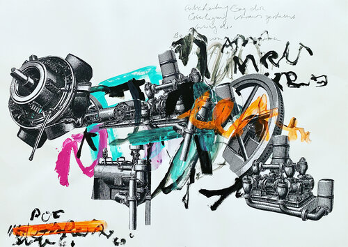 Organismus IX-01 par Oliver Euler, Œuvre sur papier en vente sur Singulart