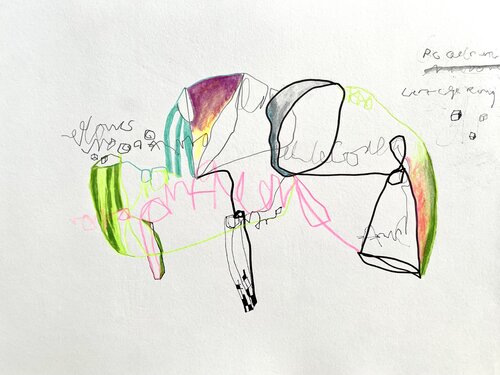Organismus XI-5 by Oliver Euler, Drawing for Sale on Singulart