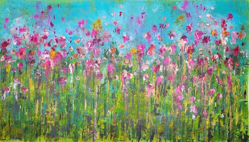 Il giardino di Flora #9 van Laura Capellini, Schilderij te koop op Singulart