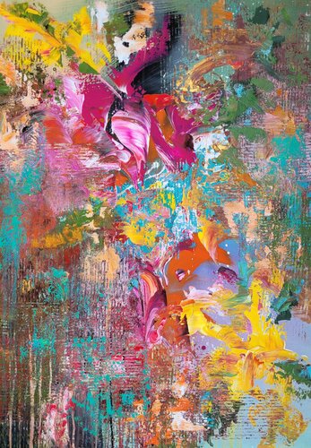 Les fleurs n.27 van Laura Capellini, Schilderij te koop op Singulart