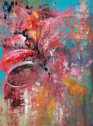 "Lily"  serie "Les fleurs" n.28 van Laura Capellini, Schilderij te koop op Singulart