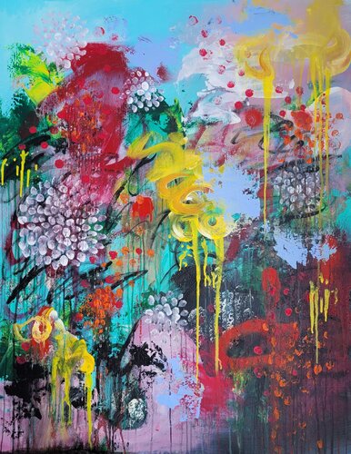 Il Giardino di Hanako #16 van Laura Capellini, Schilderij te koop op Singulart