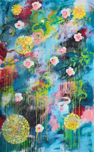 Il giardino di Hanako n.18 von Laura Capellini, Malerei kaufen auf Singulart