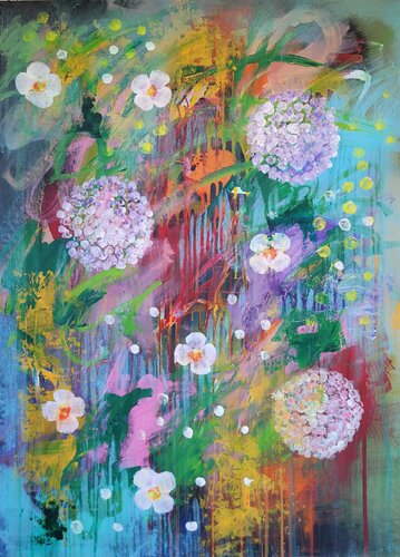 Il giardino di Hanako n.22 de Laura Capellini, Pintura a la venta en Singulart