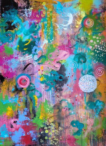 Il giardino di Hanako #26 van Laura Capellini, Schilderij te koop op Singulart