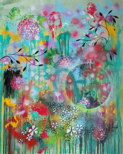 Il giardino di Hanako #29 van Laura Capellini, Schilderij te koop op Singulart