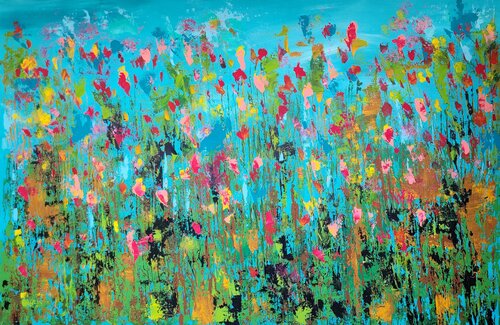 Il giardino di Flora #25 van Laura Capellini, Schilderij te koop op Singulart