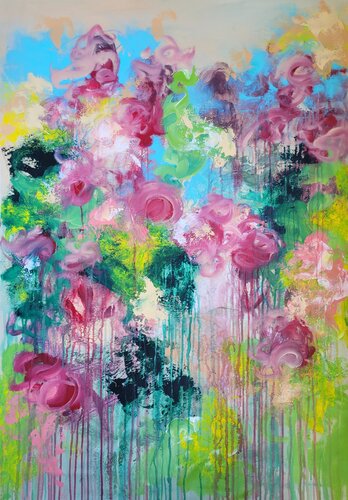 Les fleurs n.66 van Laura Capellini, Schilderij te koop op Singulart