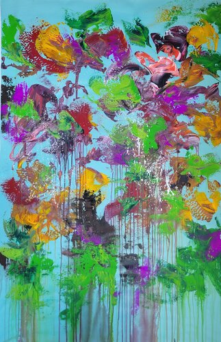 Les fleurs n.49 van Laura Capellini, Schilderij te koop op Singulart