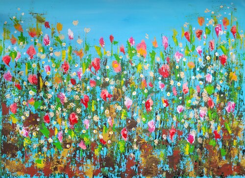 Il giardino di Flora #27 van Laura Capellini, Schilderij te koop op Singulart