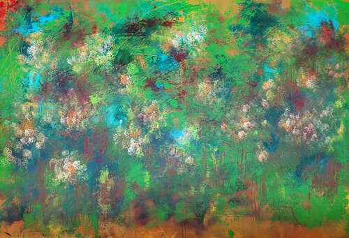 WILD GREEN MEDICINE   #381 de Laura Capellini, Pintura a la venta en Singulart