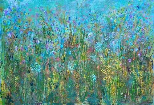 le jardin dont Amélie rêvait di Laura Capellini, Pittura in vendita su Singulart