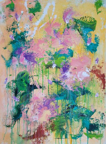 LES FLEURS #68 by Laura Capellini, Painting for Sale on Singulart